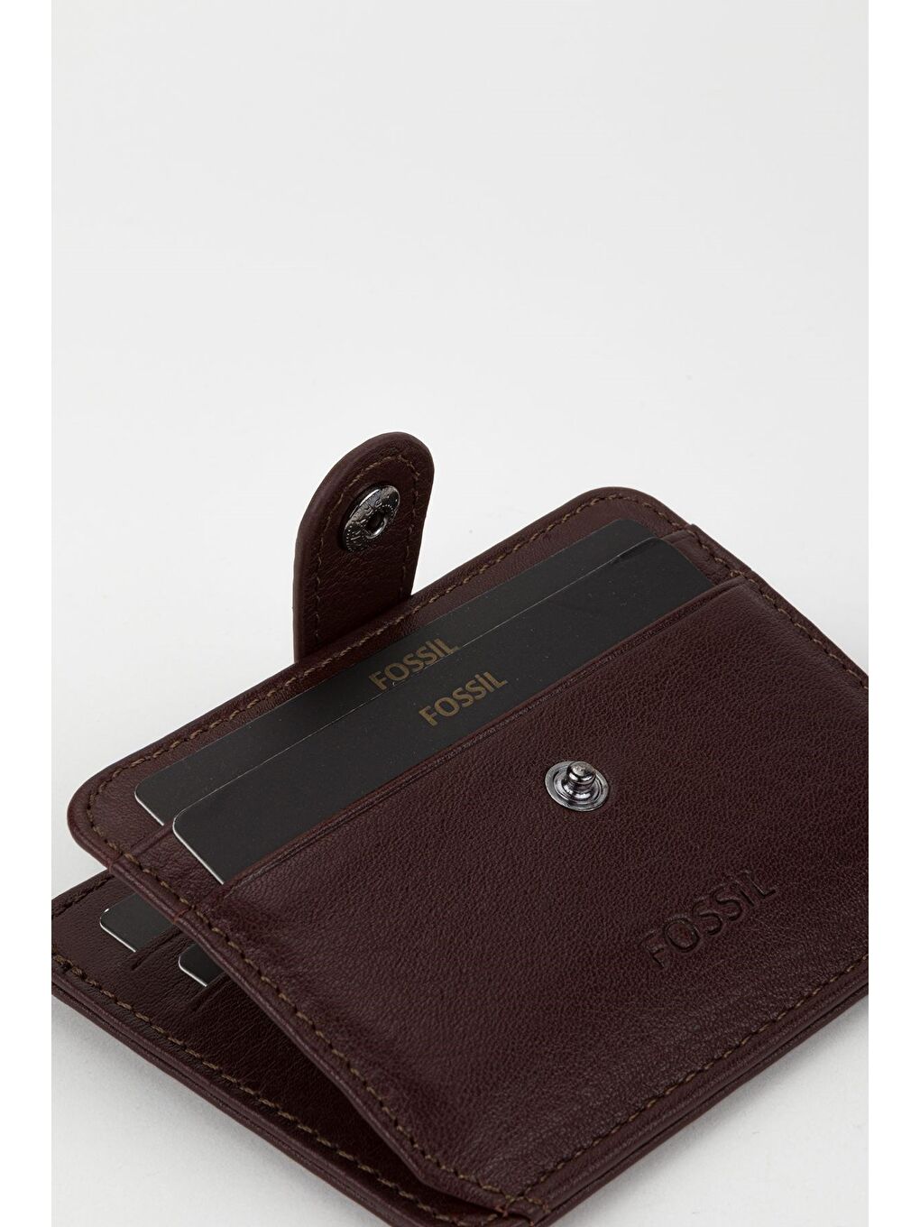 Kahverengi Kutulu Hakiki Deri Lacivert El Portföyü Kartlık Cüzdan-4