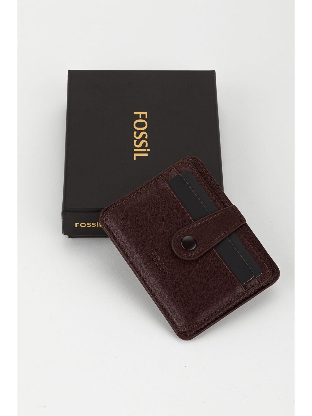 Kahverengi Kutulu Hakiki Deri Lacivert El Portföyü Kartlık Cüzdan-6