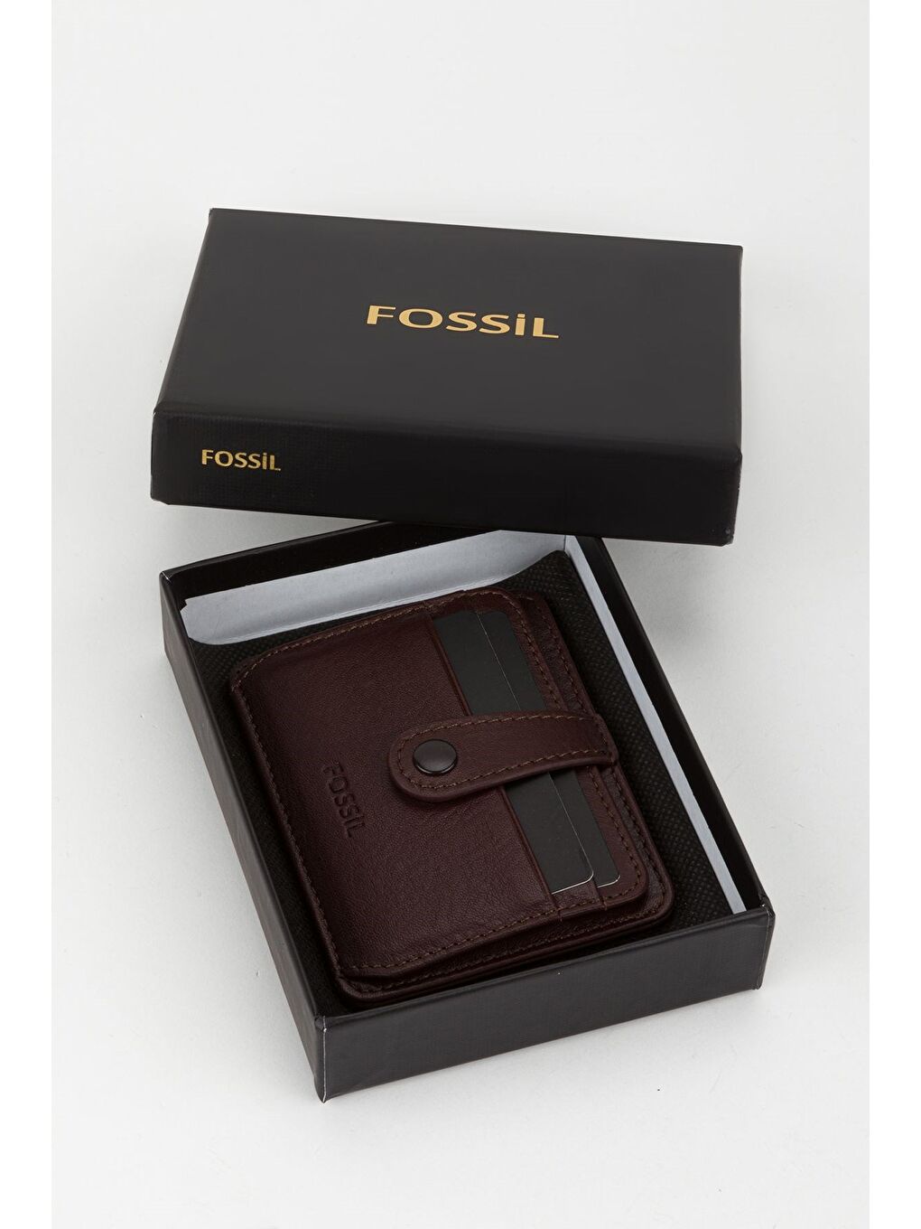 Kahverengi Kutulu Hakiki Deri Lacivert El Portföyü Kartlık Cüzdan-7