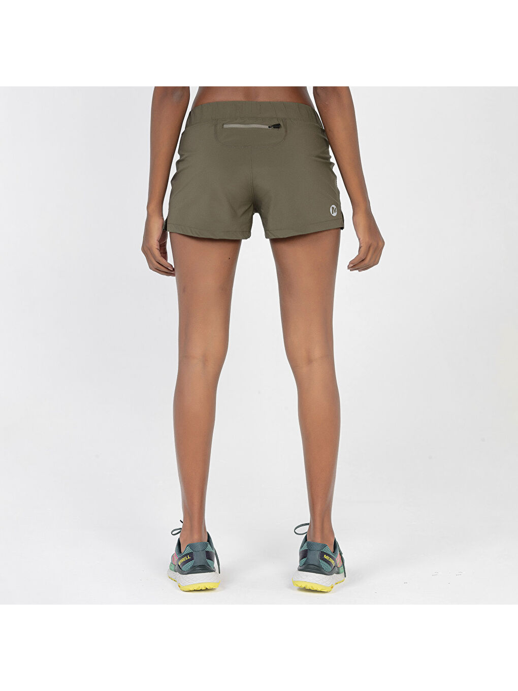 Siyah Rare Kadın Haki Şort-3