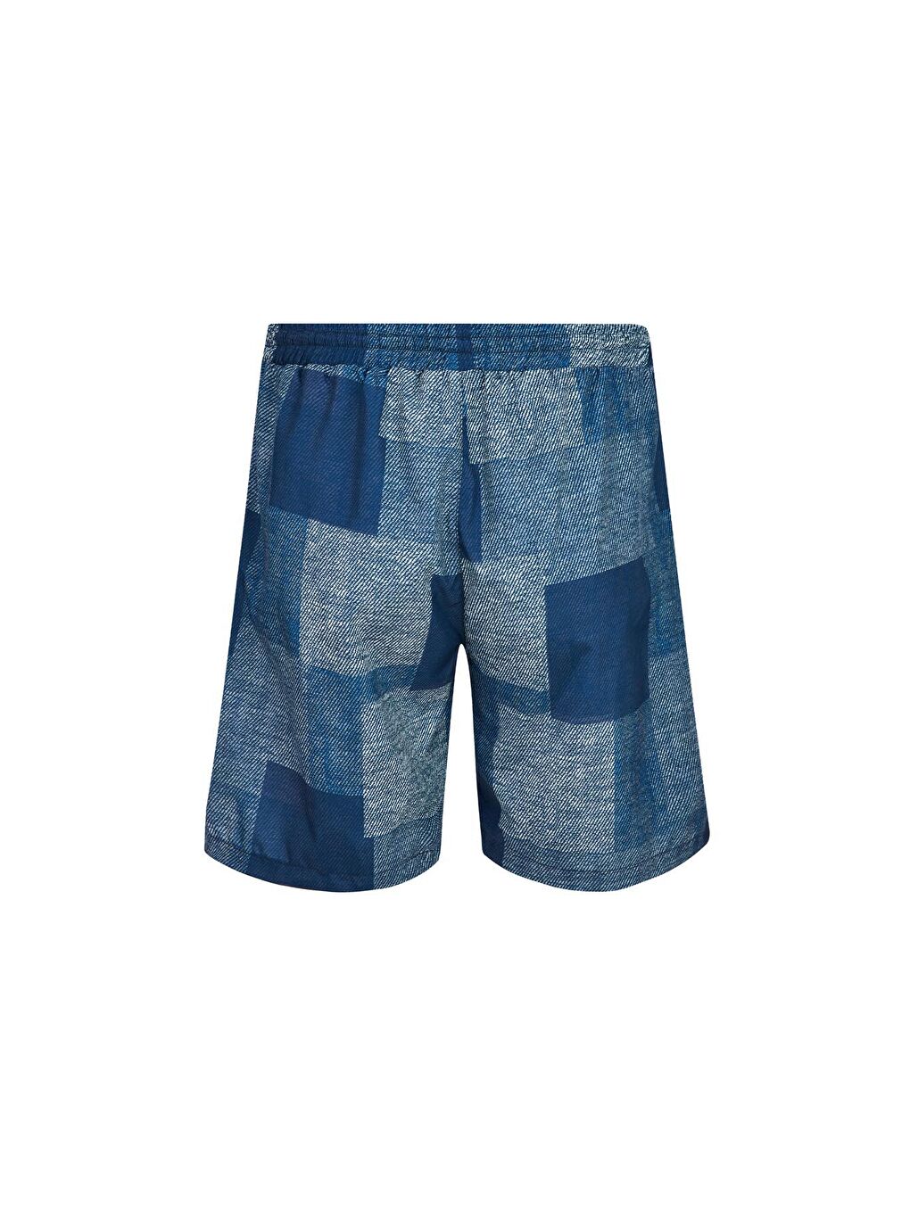 Erkek Deniz Havuz Şortu Desenli Tom S280 Koyu Lacivert-1