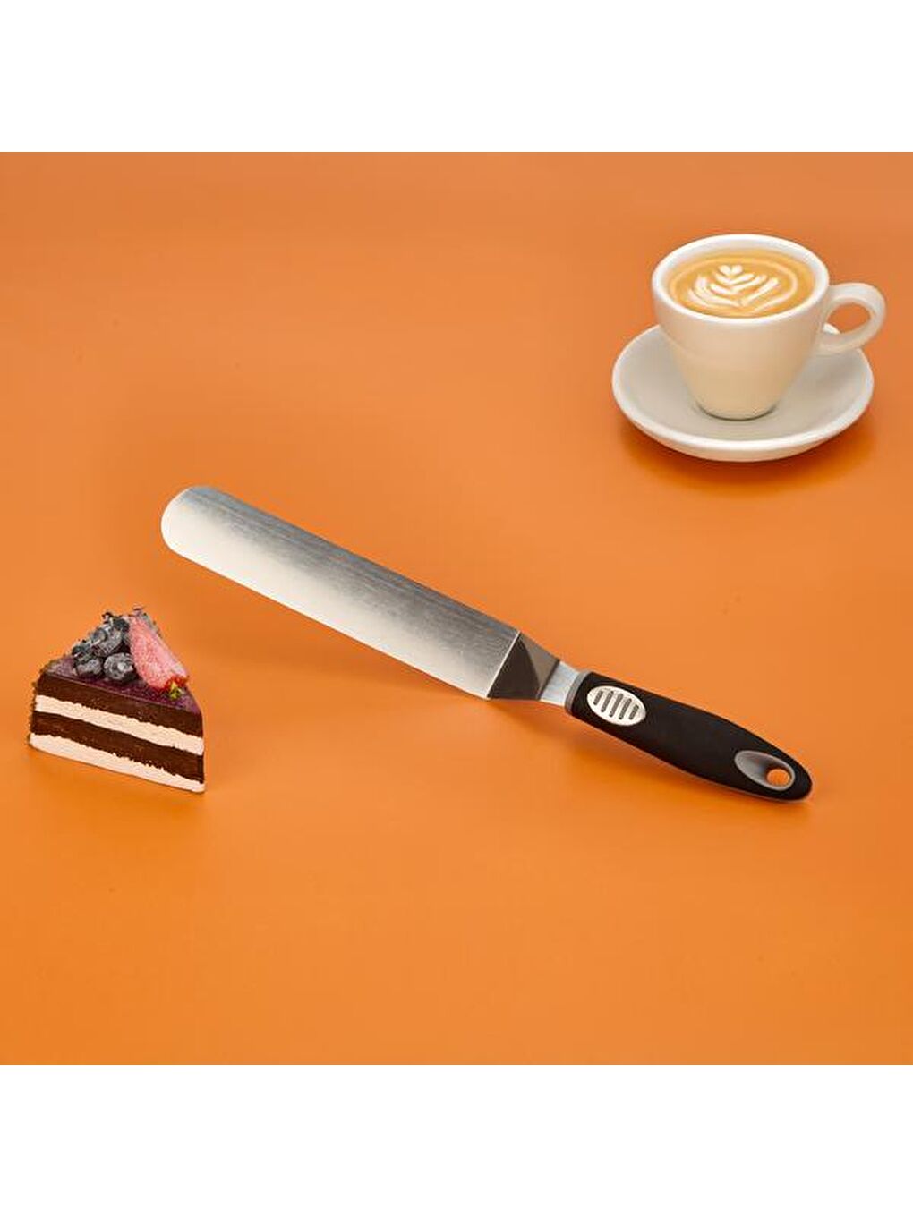 Evidea Kitchen Pastacı Spatulası - Siyah - 36 cm