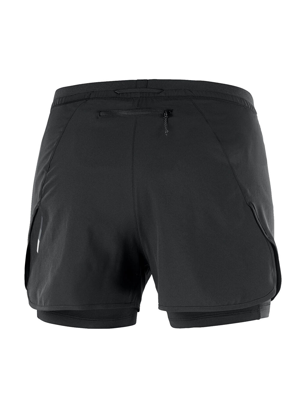 Cross 2in1 Short Kadın Siyah Koşu Şortu-3