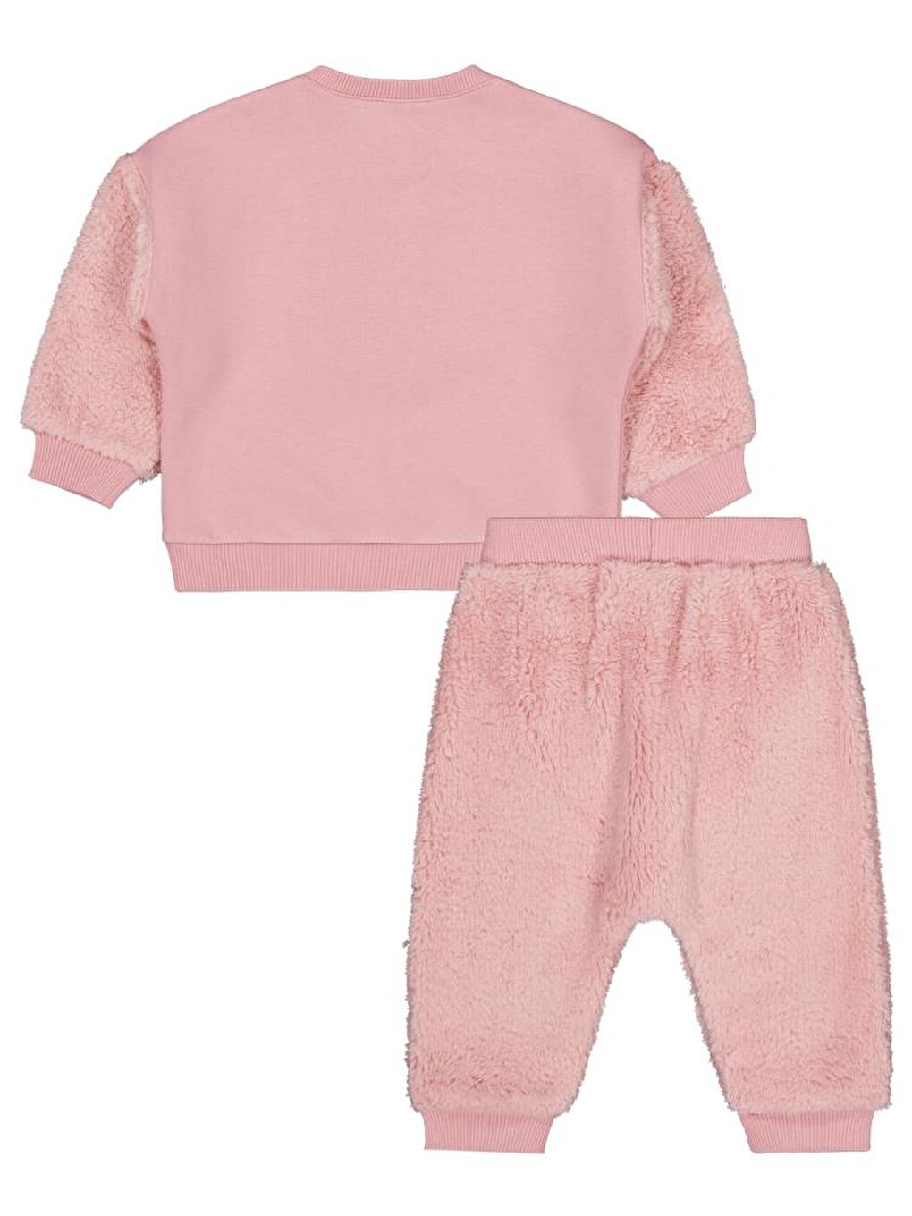 Pembe Baby Kalp Nakışlı 6-18 Ay Takım-1