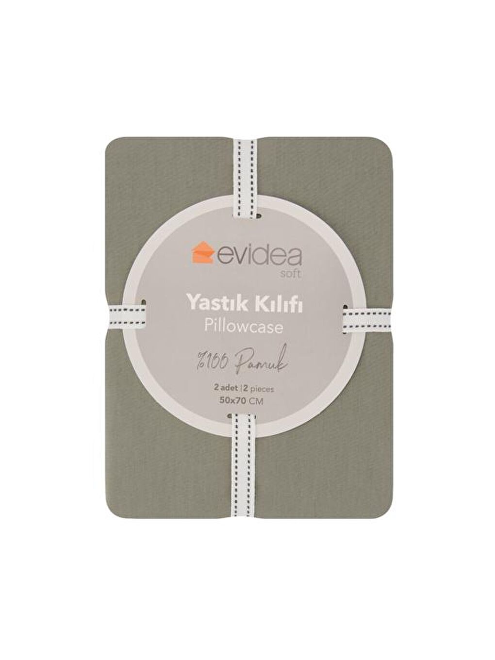 Evidea Soft 2'li Yastık Kılıfı - Yeşil - 50x70 cm - 1