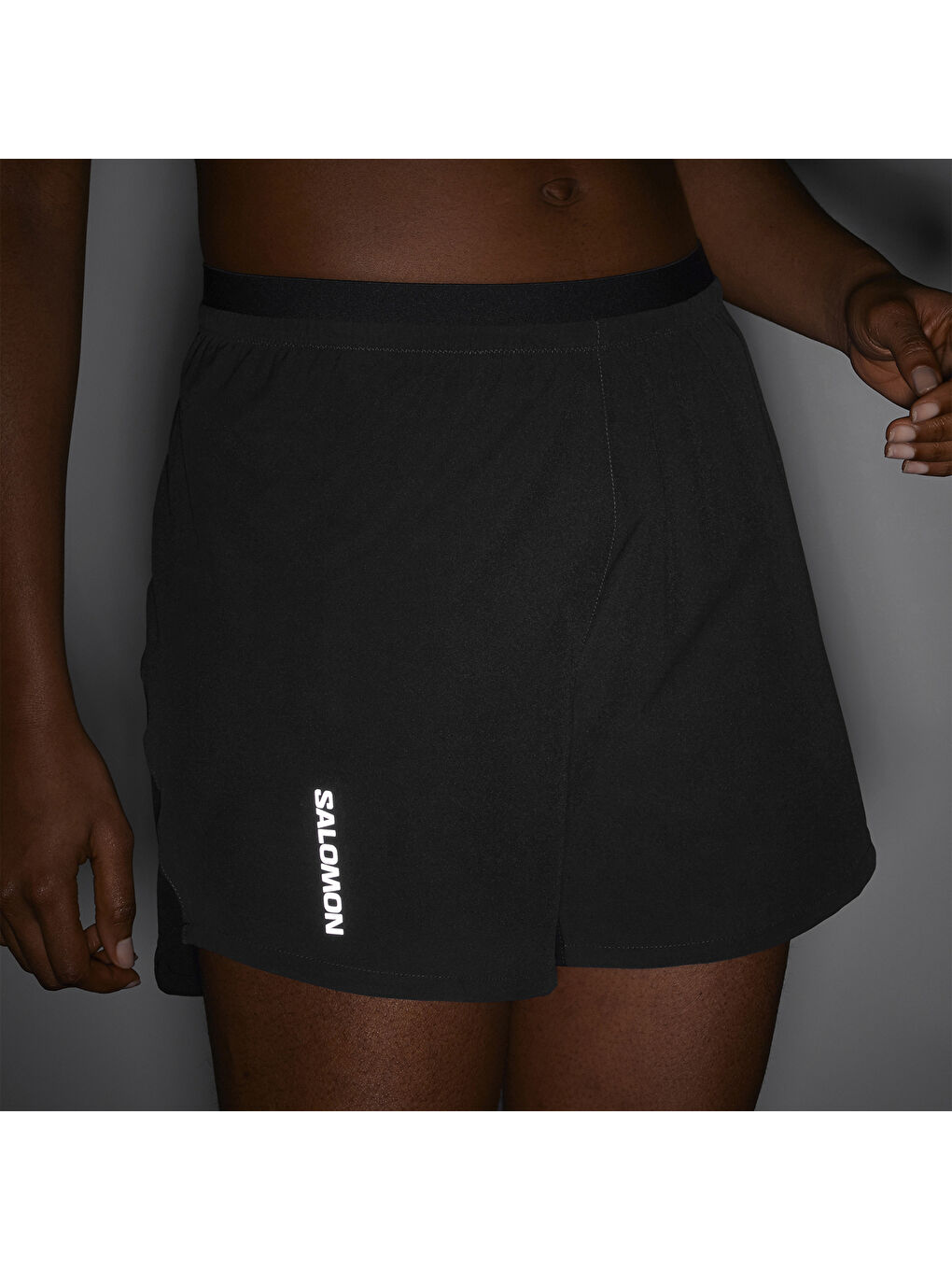 Cross 5'' Short Kadın Siyah Koşu Şortu-3