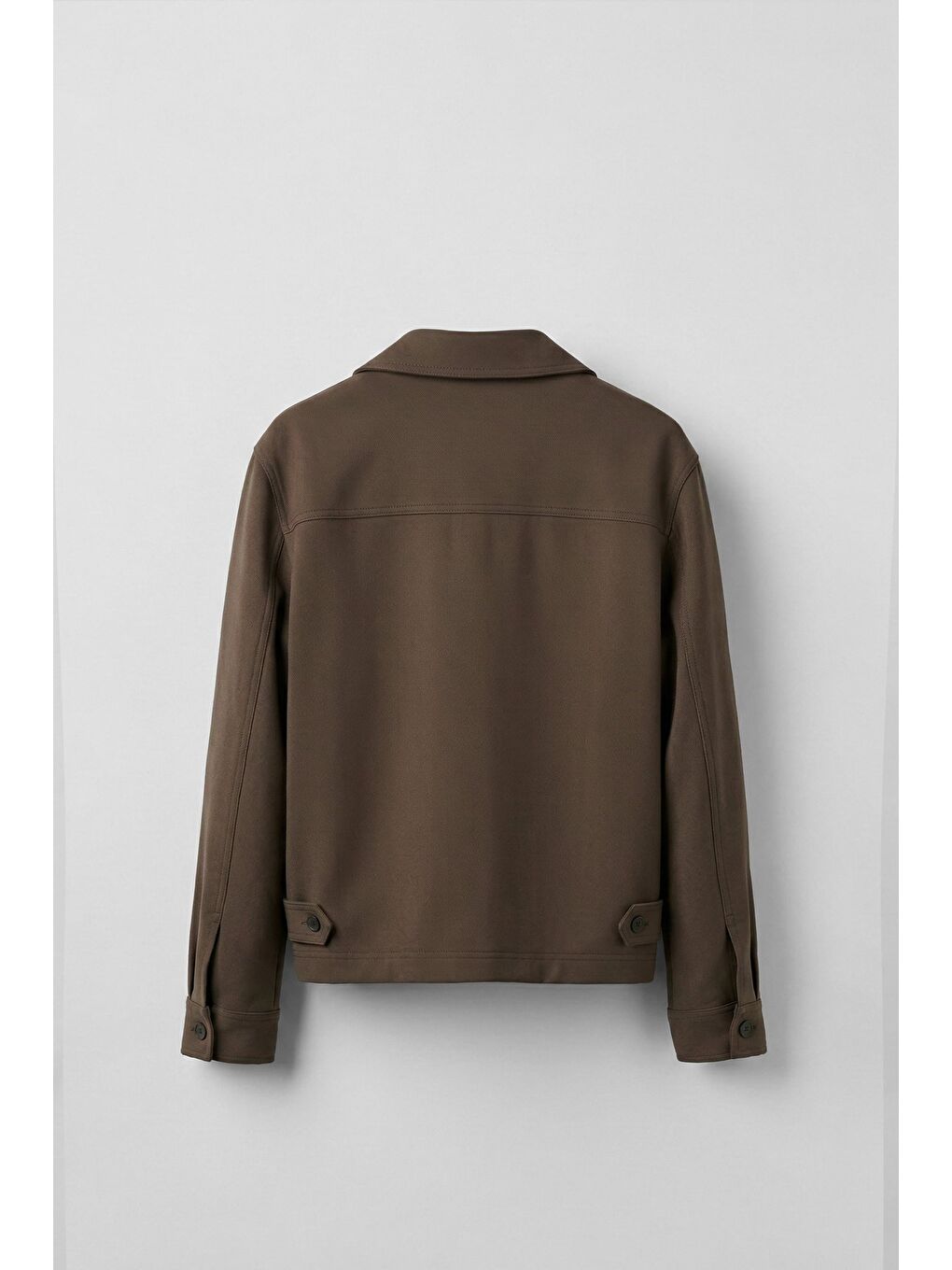 Erkek Smart Casual Relaxed Fit Düğmeli Ceket Kahverengi-1