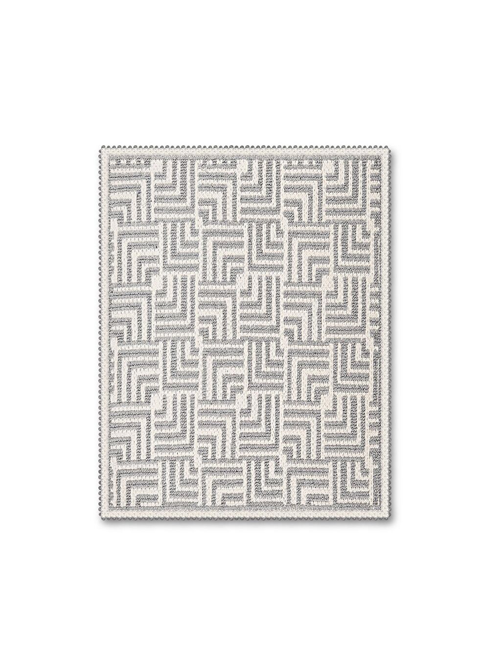 Stol Doğal Pamuklu 2'li Banyo Paspas Seti 60x100+50x60 Cm - Gri-3