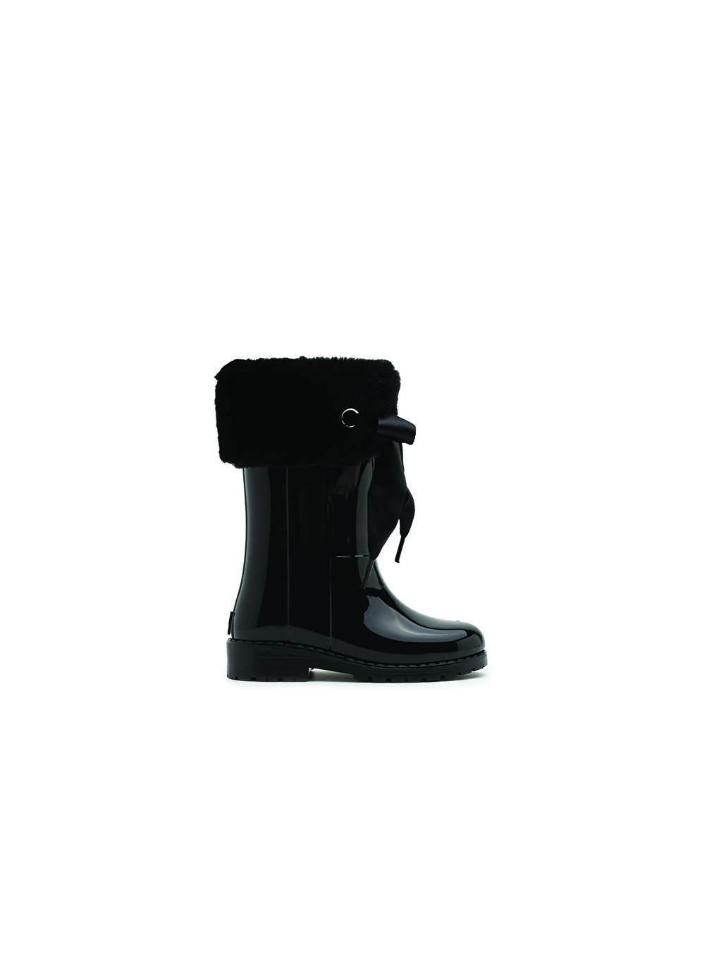 Siyah Kız Çocuk Bot (Yağmur ) LORCA RAIN BOOTS IN GLOSSY RUBBER