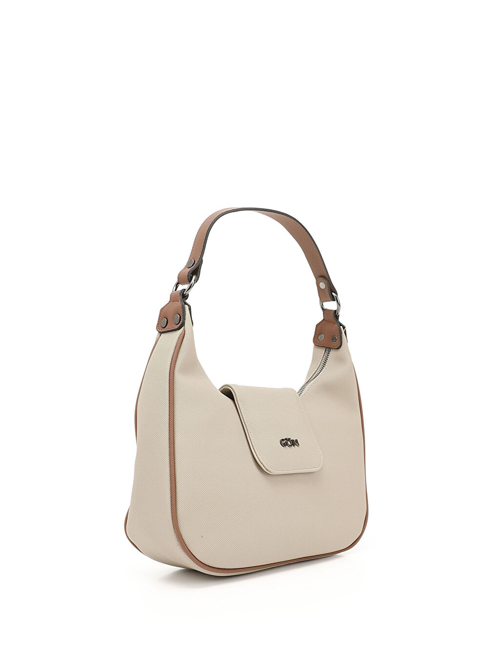 Kahverengi Kadın TABA-BEJ Uzun Askılı Omuz Çantası-1