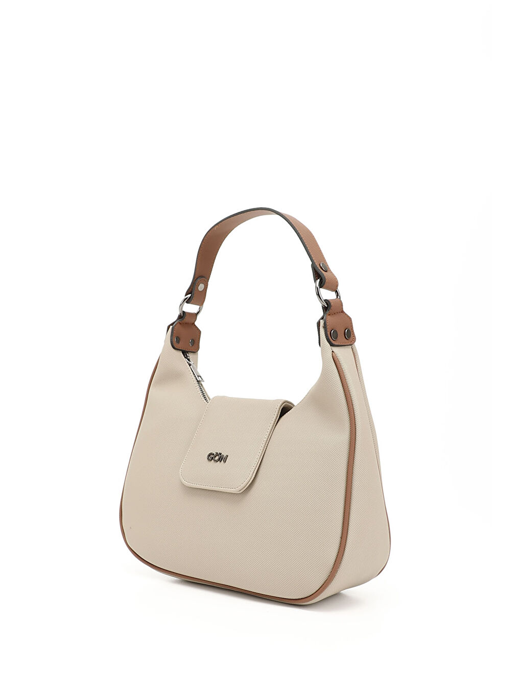 Kahverengi Kadın TABA-BEJ Uzun Askılı Omuz Çantası-2