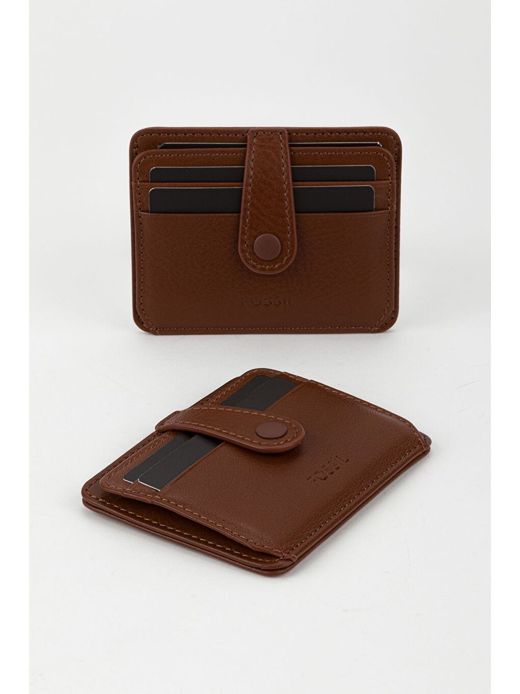 Kahverengi Kutulu Hakiki Deri Lacivert El Portföyü Kartlık Cüzdan