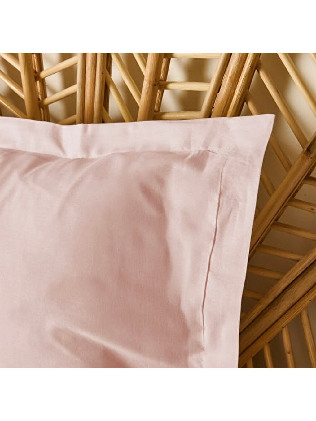 Pembe Soft Basic Oxford Saten 2'li Yastık Kılıfı - Gülkurusu - 50x70 cm-1