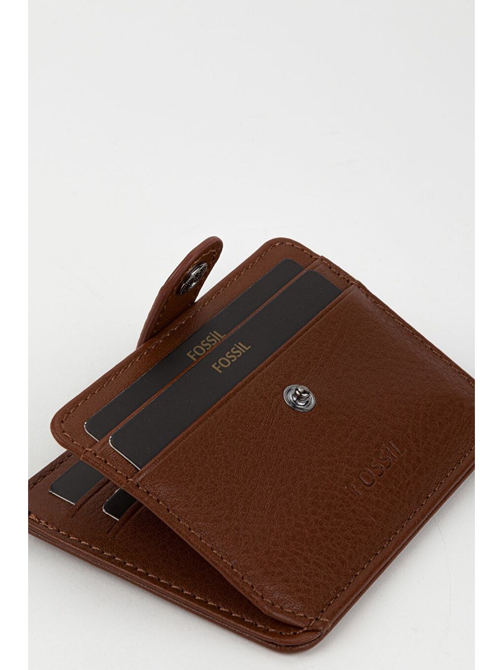 Kahverengi Kutulu Hakiki Deri Lacivert El Portföyü Kartlık Cüzdan-4