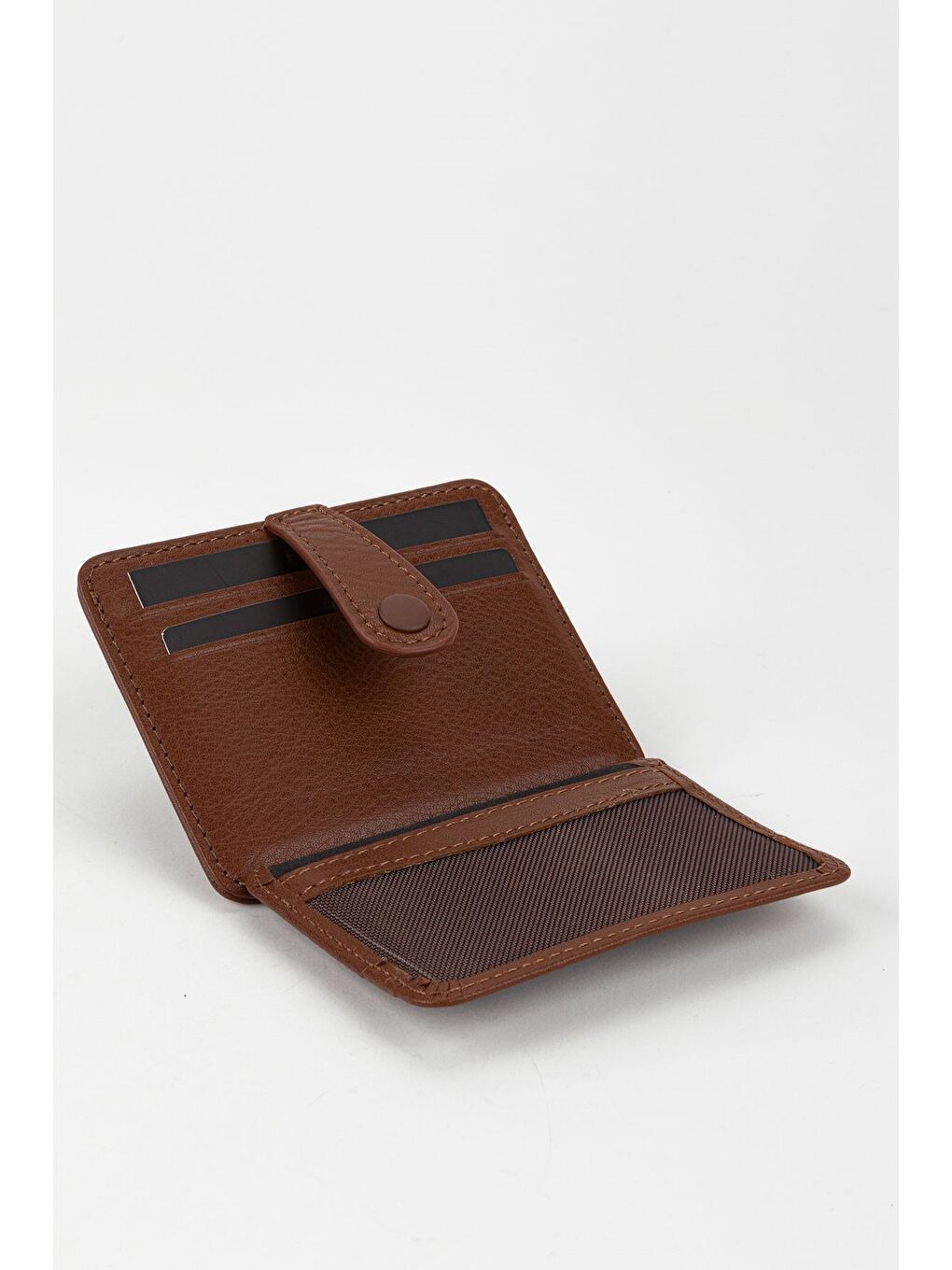 Kahverengi Kutulu Hakiki Deri Lacivert El Portföyü Kartlık Cüzdan-5