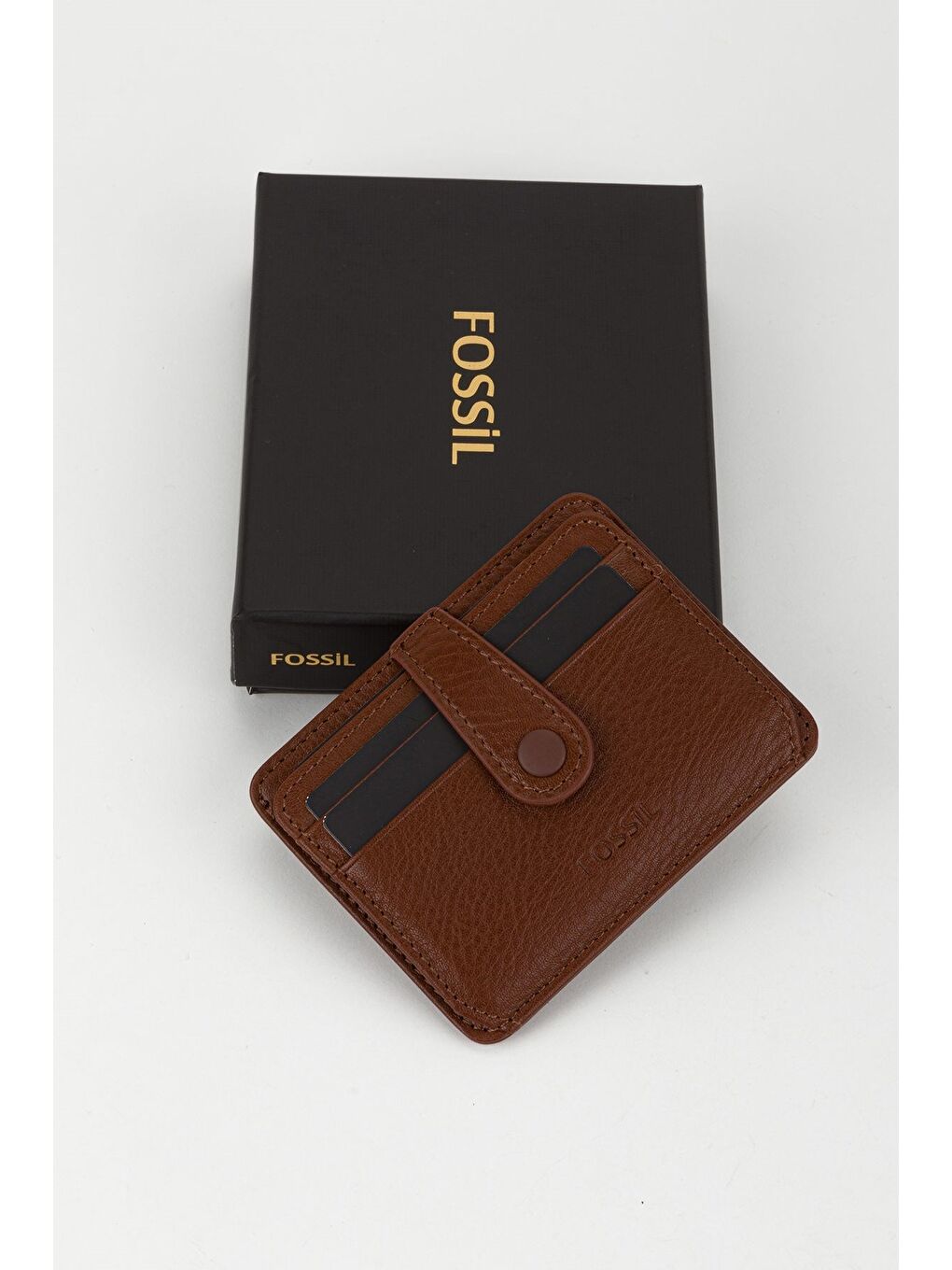 Kahverengi Kutulu Hakiki Deri Lacivert El Portföyü Kartlık Cüzdan-6