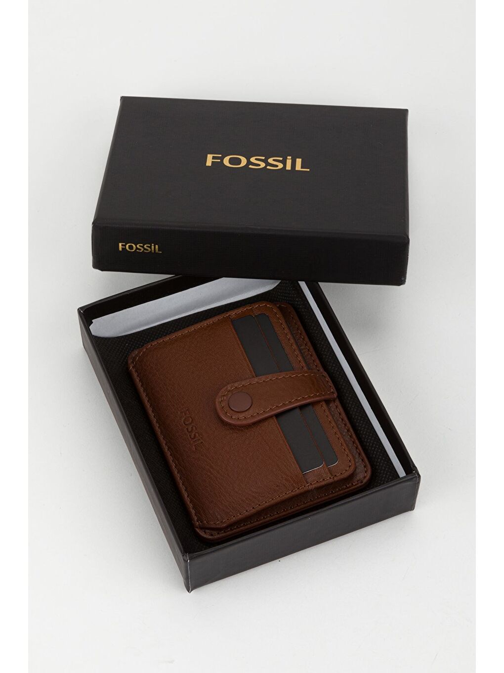 Kahverengi Kutulu Hakiki Deri Lacivert El Portföyü Kartlık Cüzdan-7