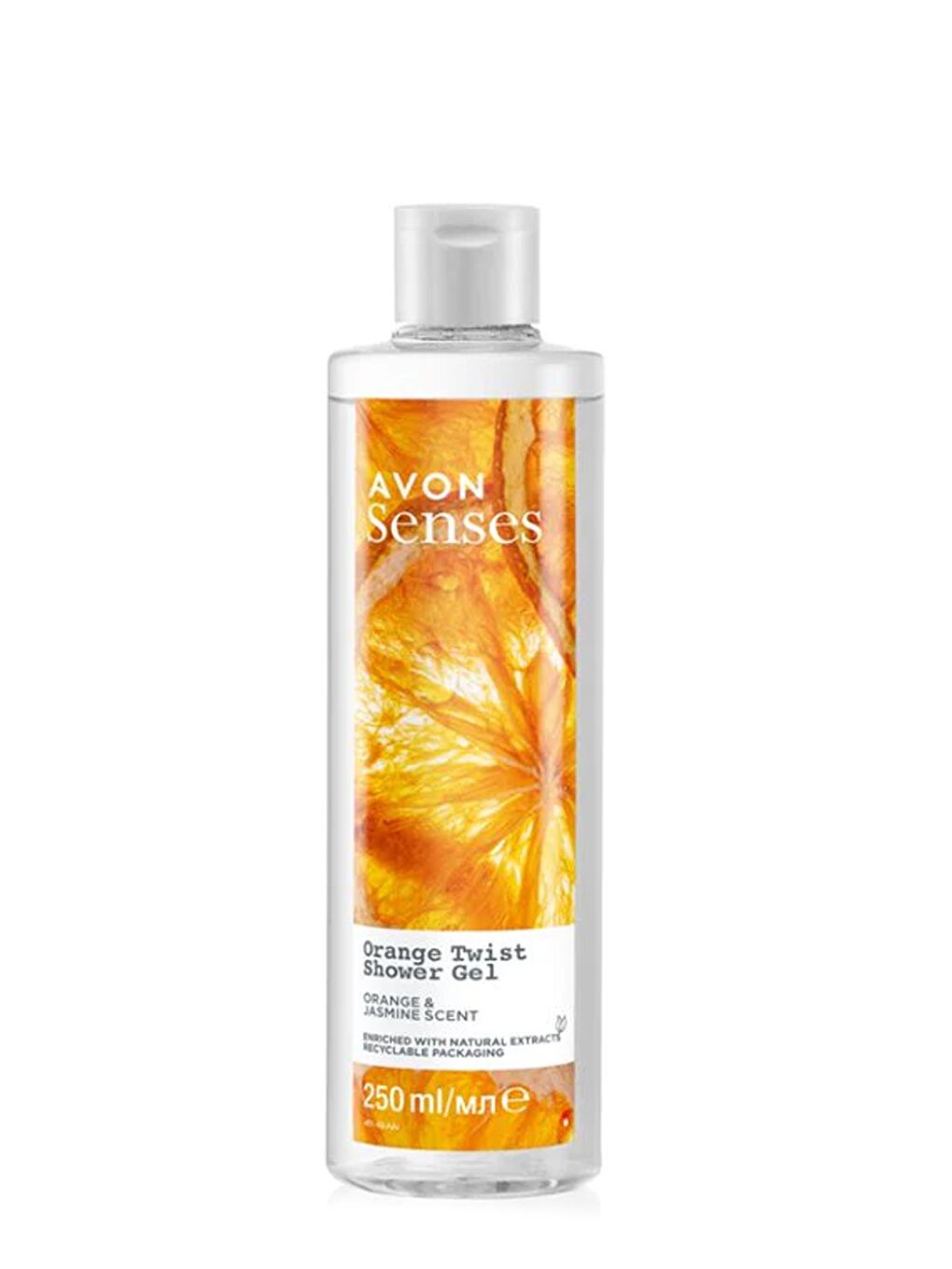 AVON Renksiz Senses Orange Twist Portakal ve Yasemin Kokulu Duş Jeli 250 Ml.