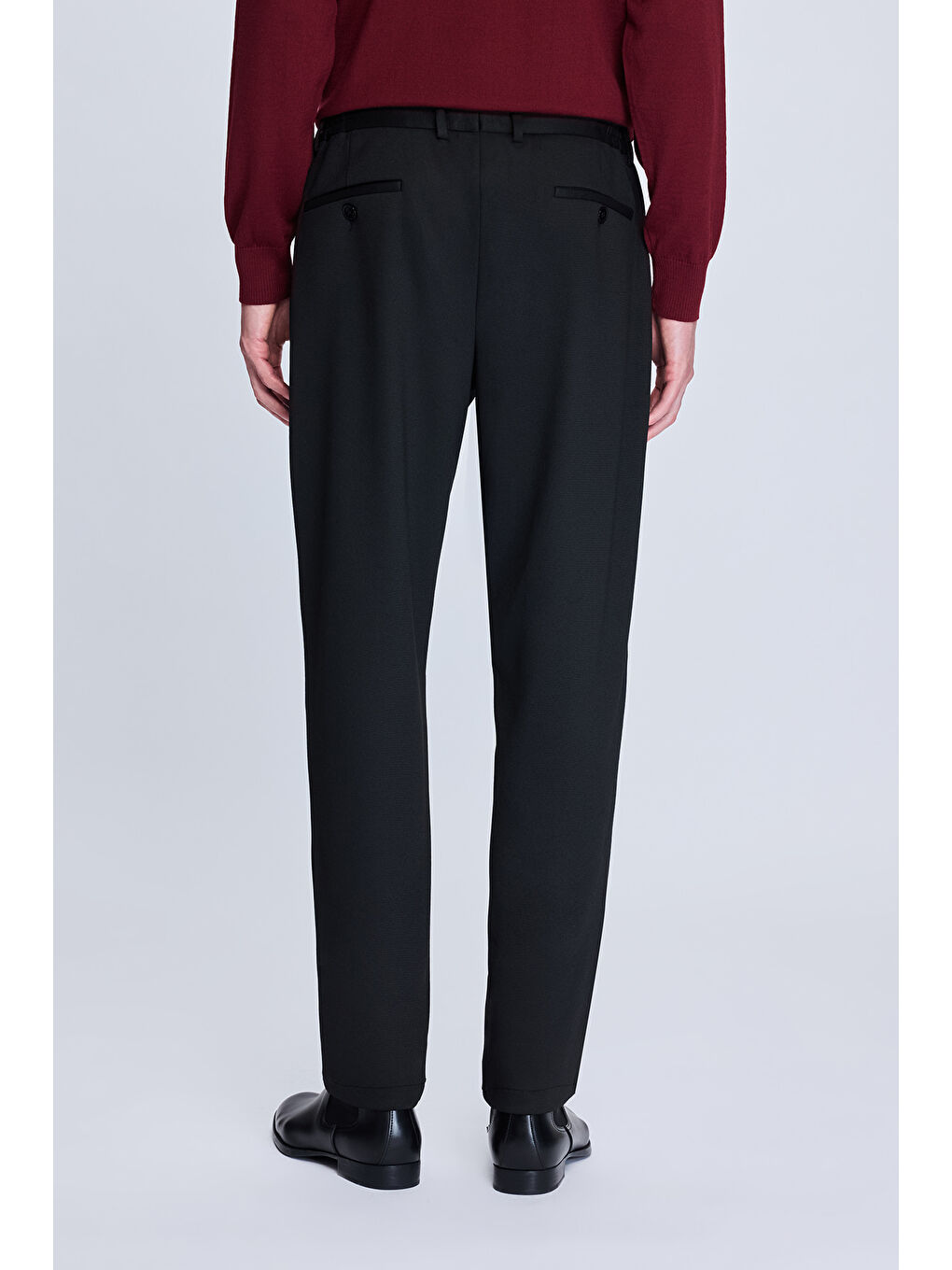 Siyah Dinamik Fit Desenli Yandan Cepli Casual Jogger Pantolon-3