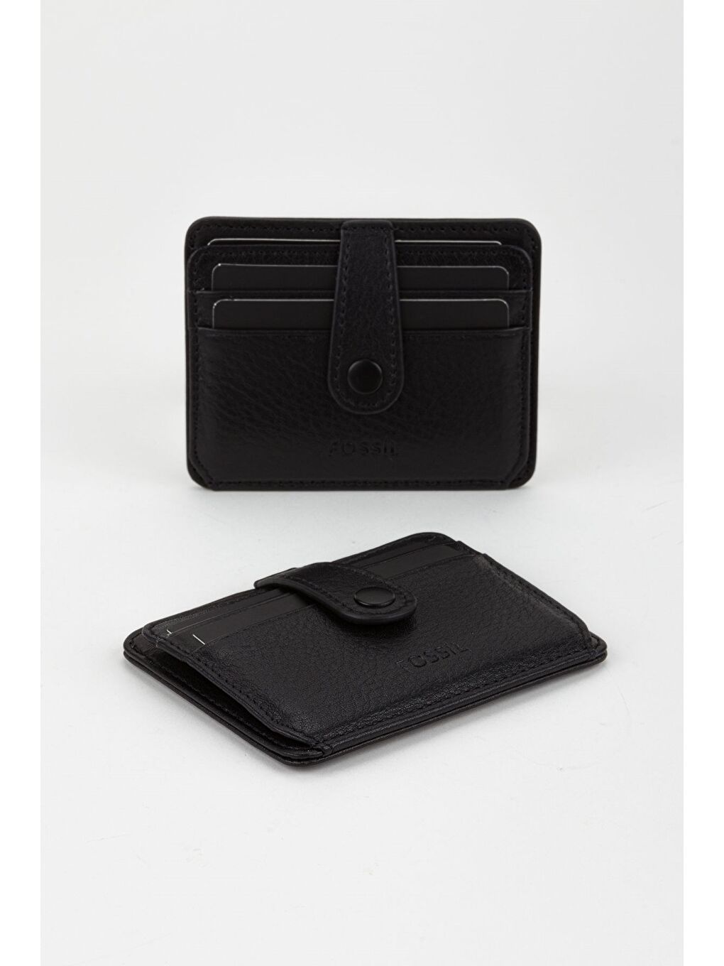 Siyah Kutulu Hakiki Deri Lacivert El Portföyü Kartlık Cüzdan