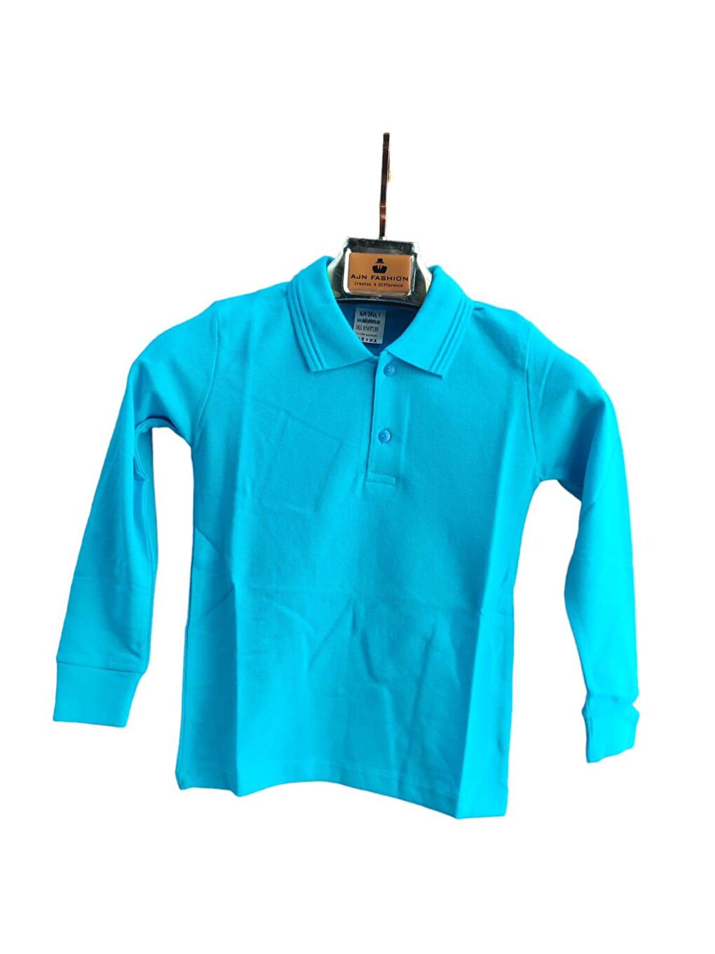 Turkuaz Kids Polo Yaka Basic Uzun Kollu Kız Çocuk