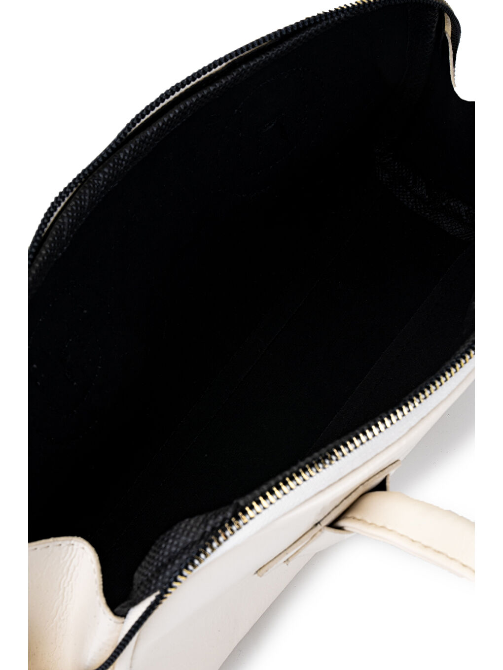 Ekru Suni Deri Baget Henna Krem Kadın Kol Çanta-3