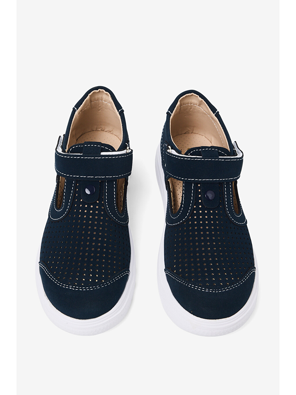 Çocuk Unisex Lacivert Çoçuk Cırtlı Sandalet-3