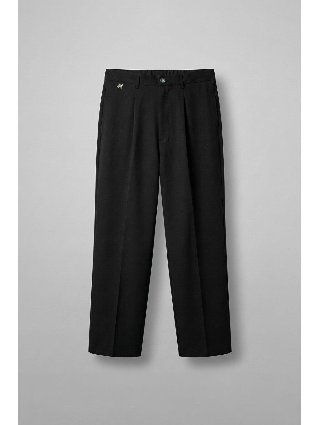 Erkek Relaxed Fit Pile Detaylı Premium Kumaş Pantolon Siyah