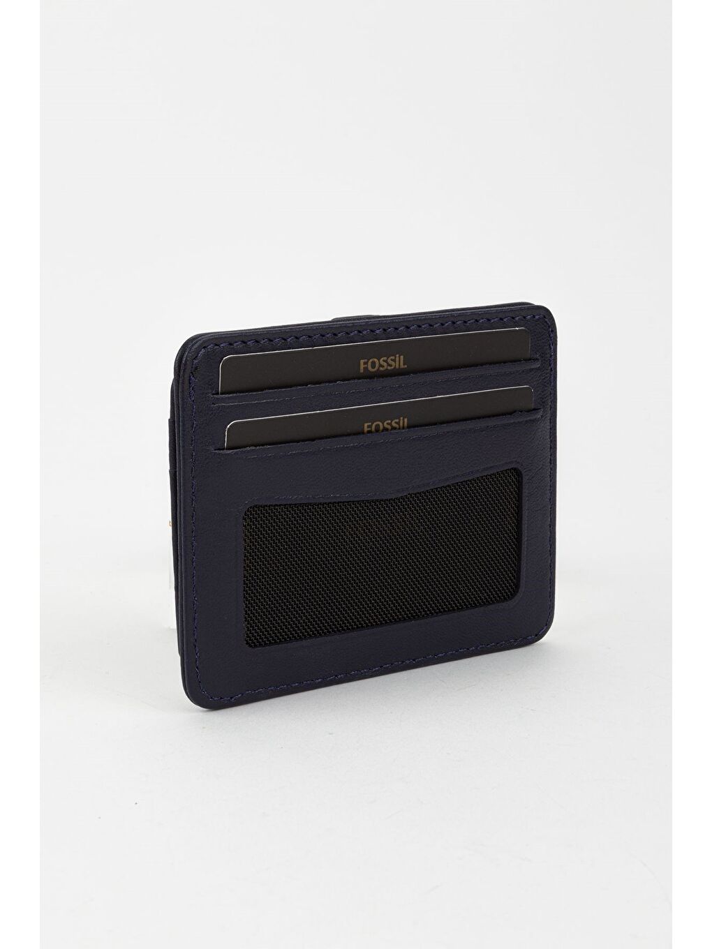 Kutulu Hakiki Deri Lacivert El Portföyü Kartlık Cüzdan-2