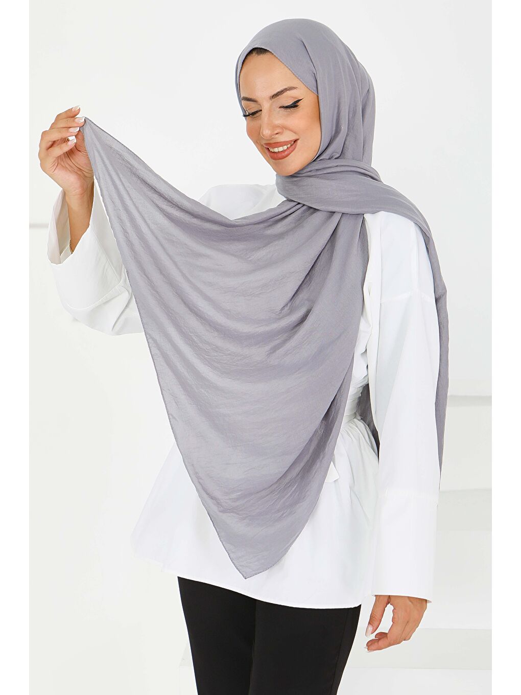 Pamuk Soft Şal Gri - 27591