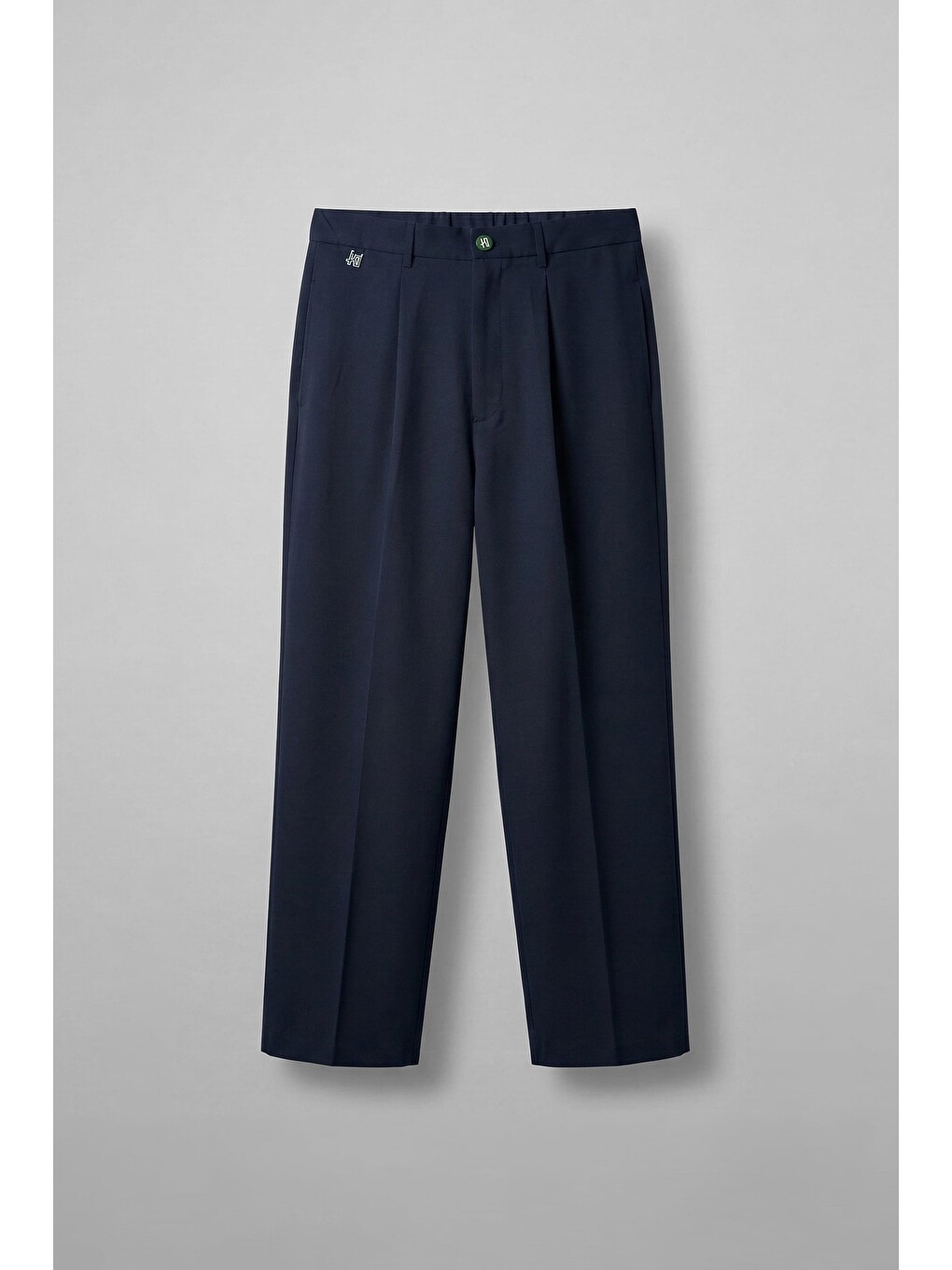 Erkek Relaxed Fit Pile Detaylı Premium Kumaş Pantolon Lacivert