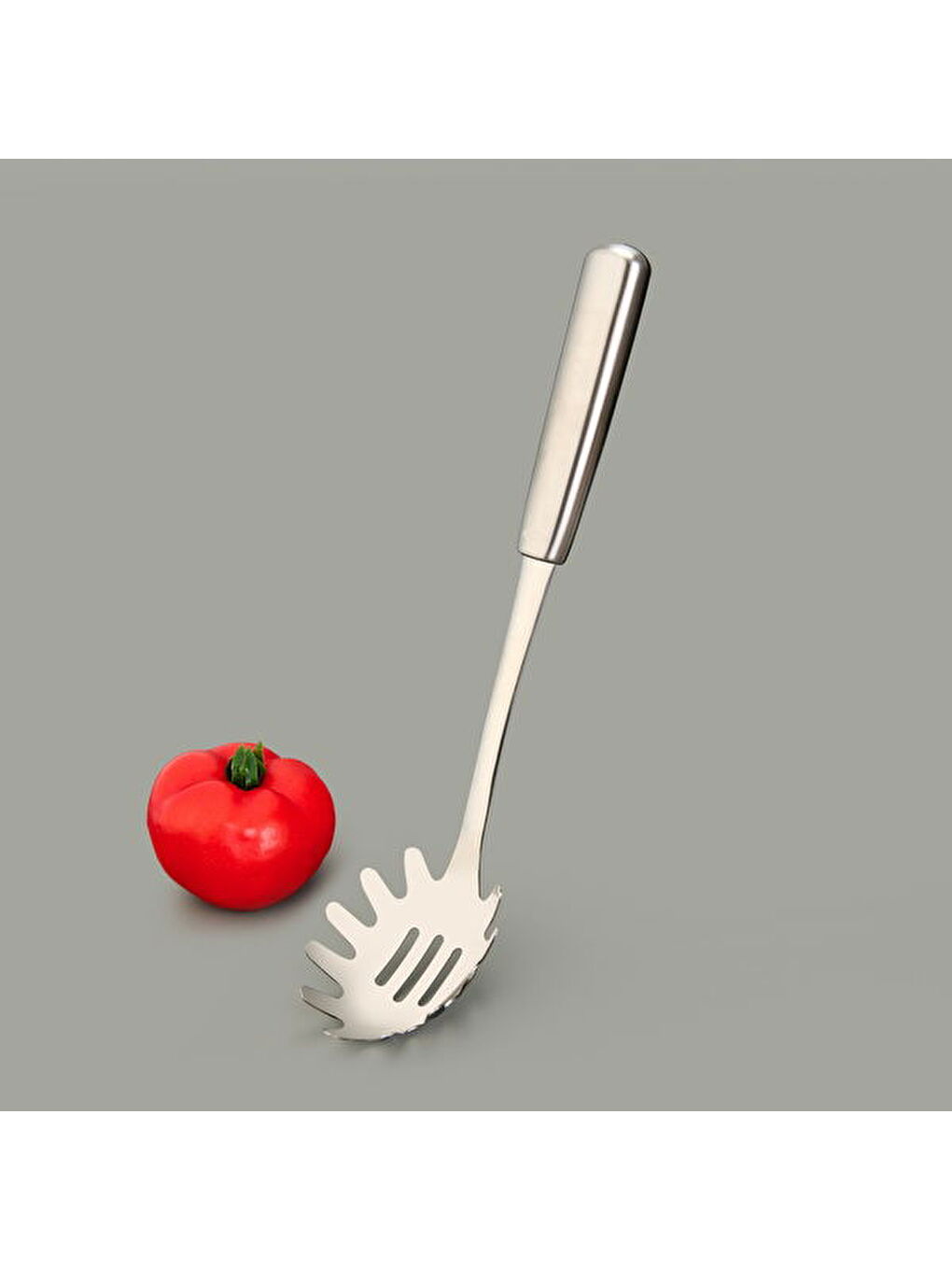Steel Spagetti Servis Kaşığı - Gri-1