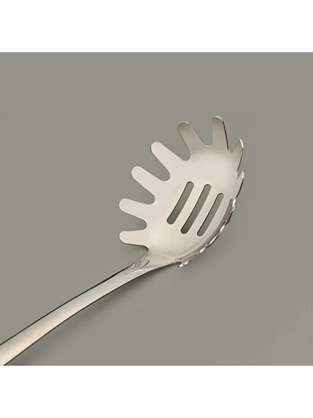 Steel Spagetti Servis Kaşığı - Gri-2