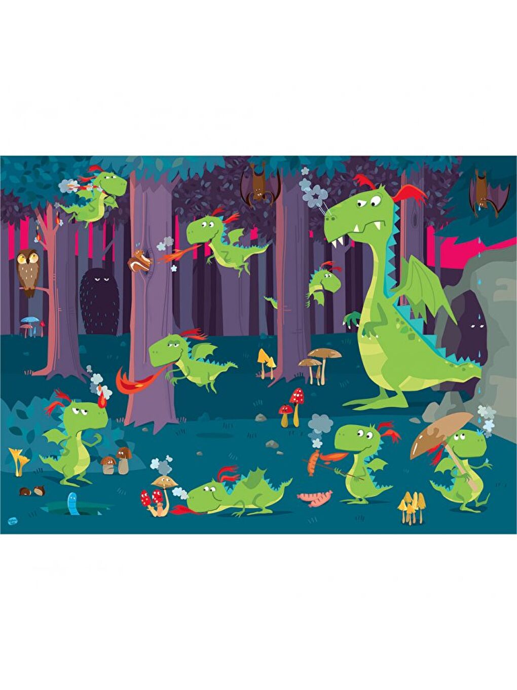 Dragons in The Forest Giant Puzzle-2