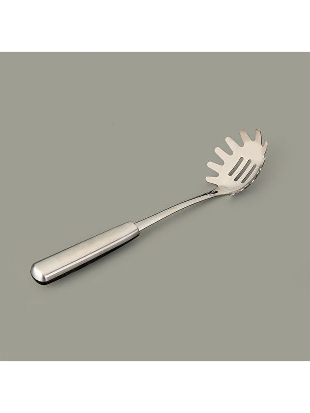 Steel Spagetti Servis Kaşığı - Gri-3