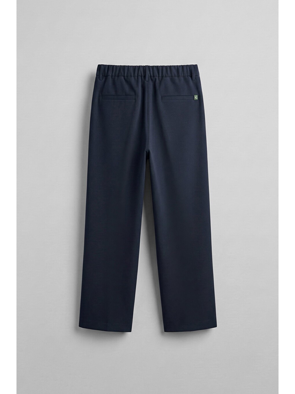Erkek Relaxed Fit Pile Detaylı Premium Kumaş Pantolon Lacivert-1
