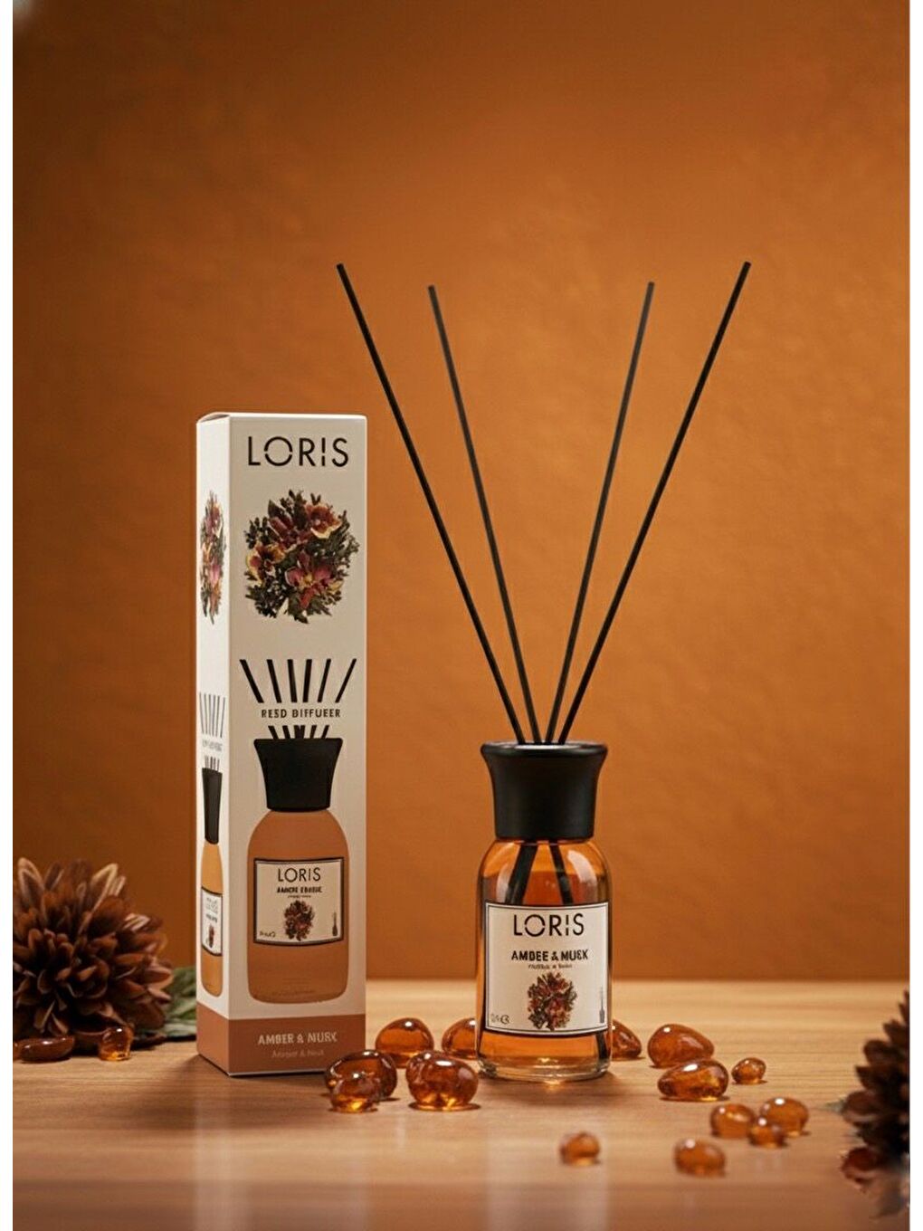 Kahverengi Amber & Misk Çubuklu Oda Kokusu 100 ML-2