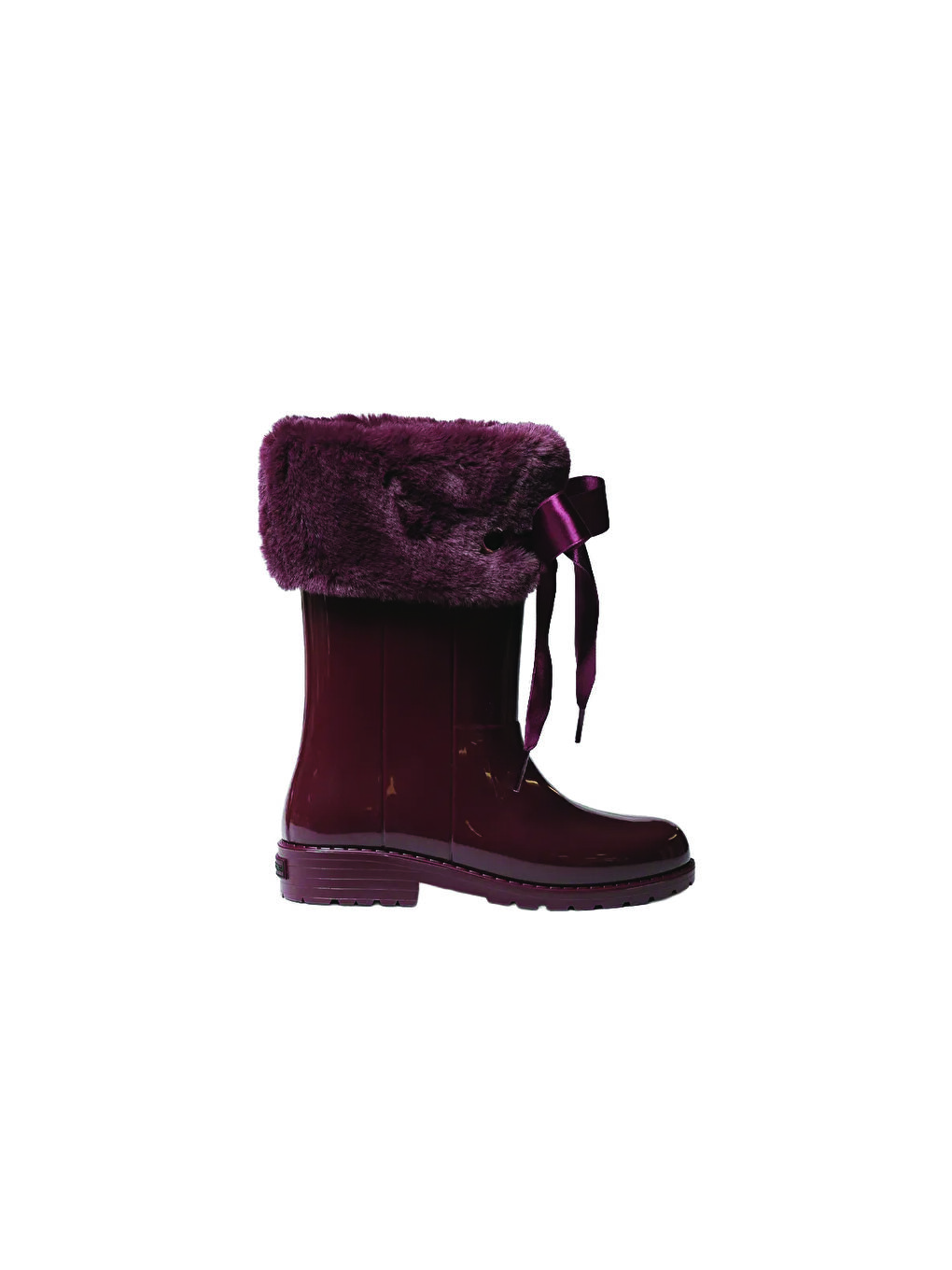 Mor Kız Çocuk Bot (Yağmur ) LORCA RAIN BOOTS IN GLOSSY RUBBER