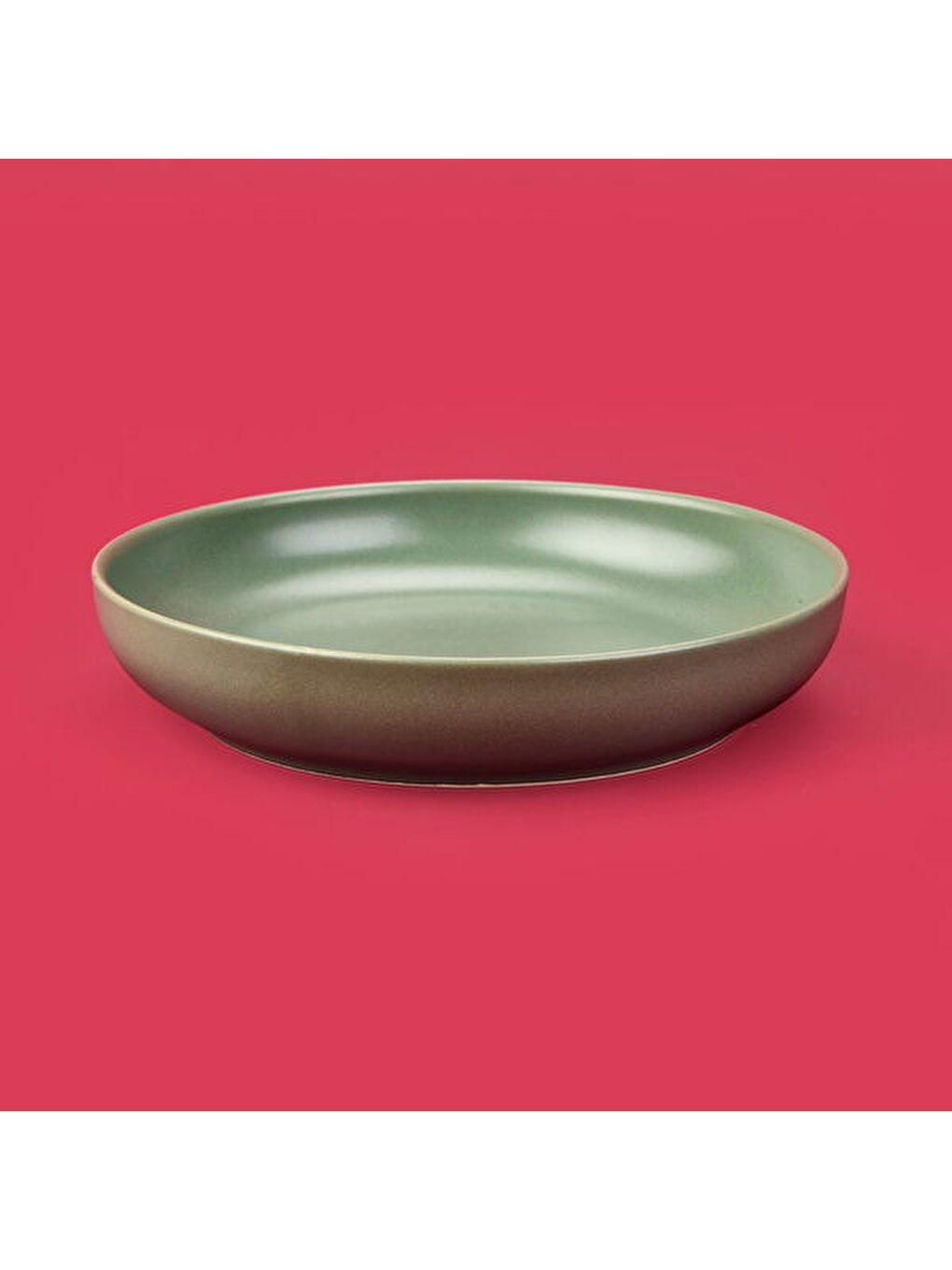 Kitchen Nordic Çukur Yemek Tabağı - Yeşil - 22 cm