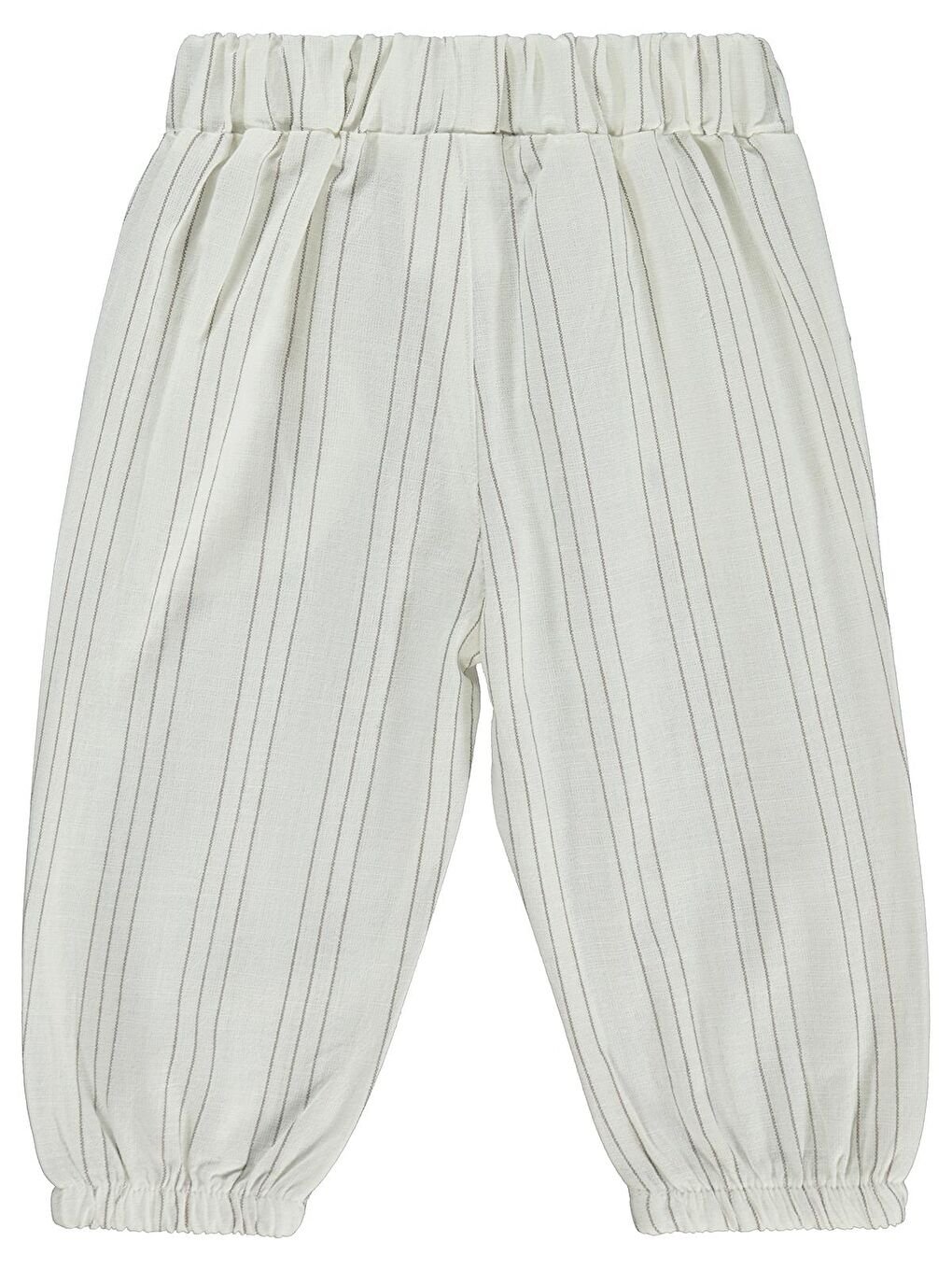 Baby Çizgili 6-18 Ay Pantolon - Ekru 18-24 Ay-1