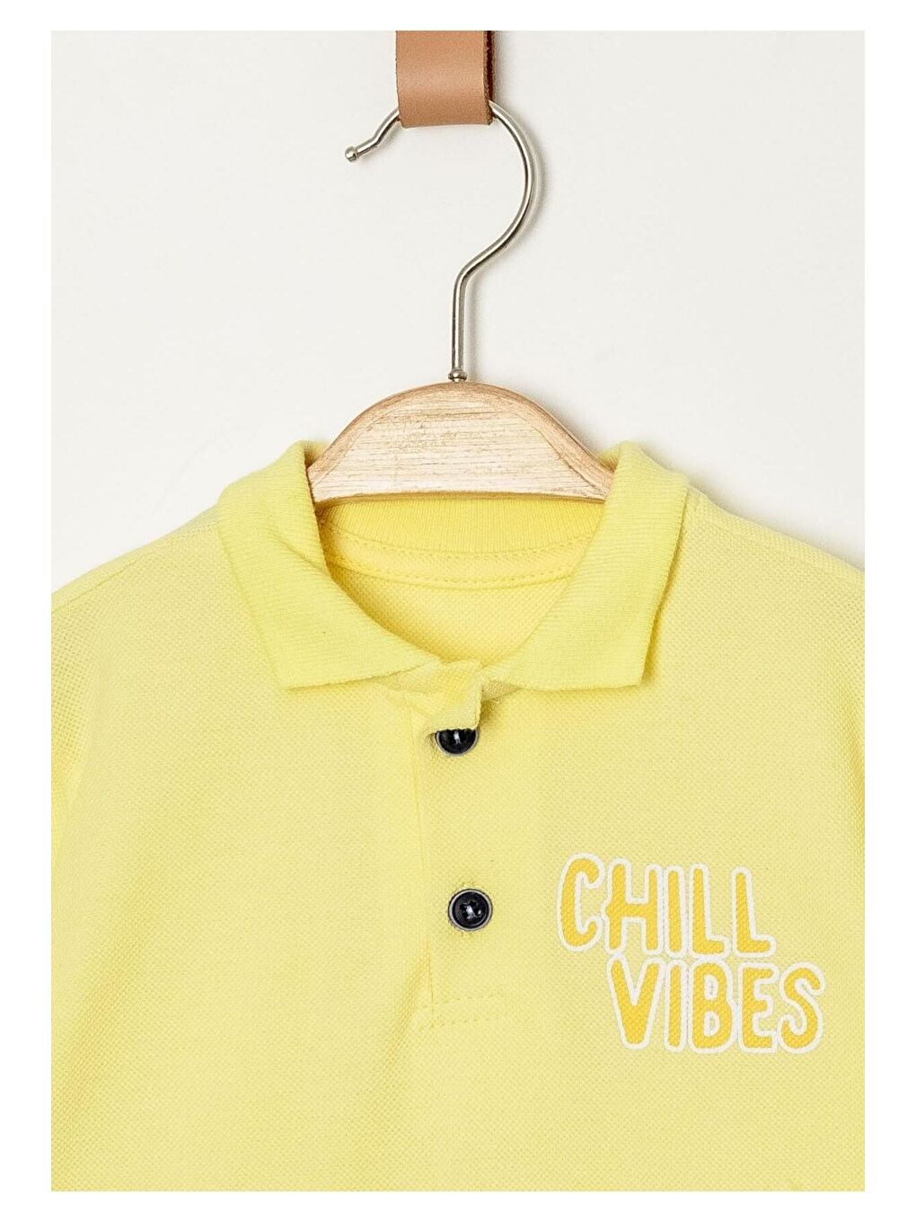 Sarı Tarz Lakos Palmiye Desenli Belden Ayarlanabilir Kısa Kollu Şortlu 2'li Takım Çocuk ve Bebek Giy-4