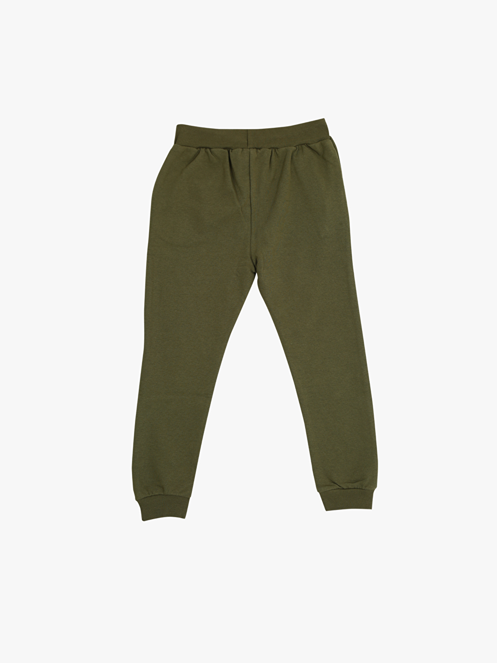 Haki Bisiklet Yaka Baskılı Erkek Bebek Sweatshirt ve Eşofman Alt 2'li-4