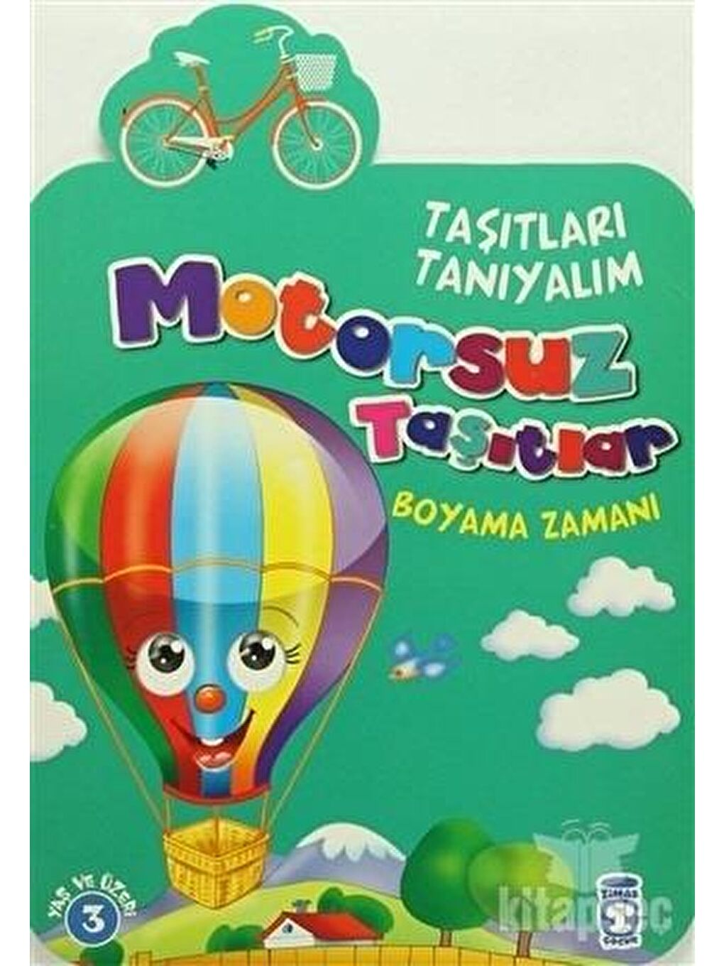 Timaş Çocuk Karışık Asorti Taşıtları Tanıyalım - Motorsuz Taşıtlar Boyama Kitabı 3+Yaş KTP