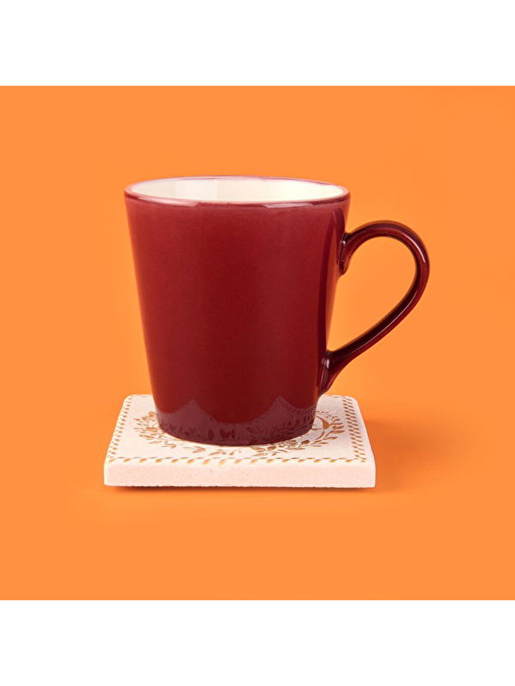 Karışık Kitchen Kuşlu Taş Bardak Altlığı - Renkli - 10x10 cm-2