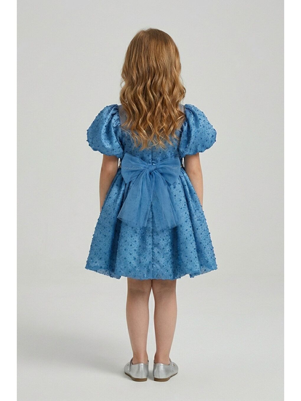 Mavi Kız Çocuk Abiye-2