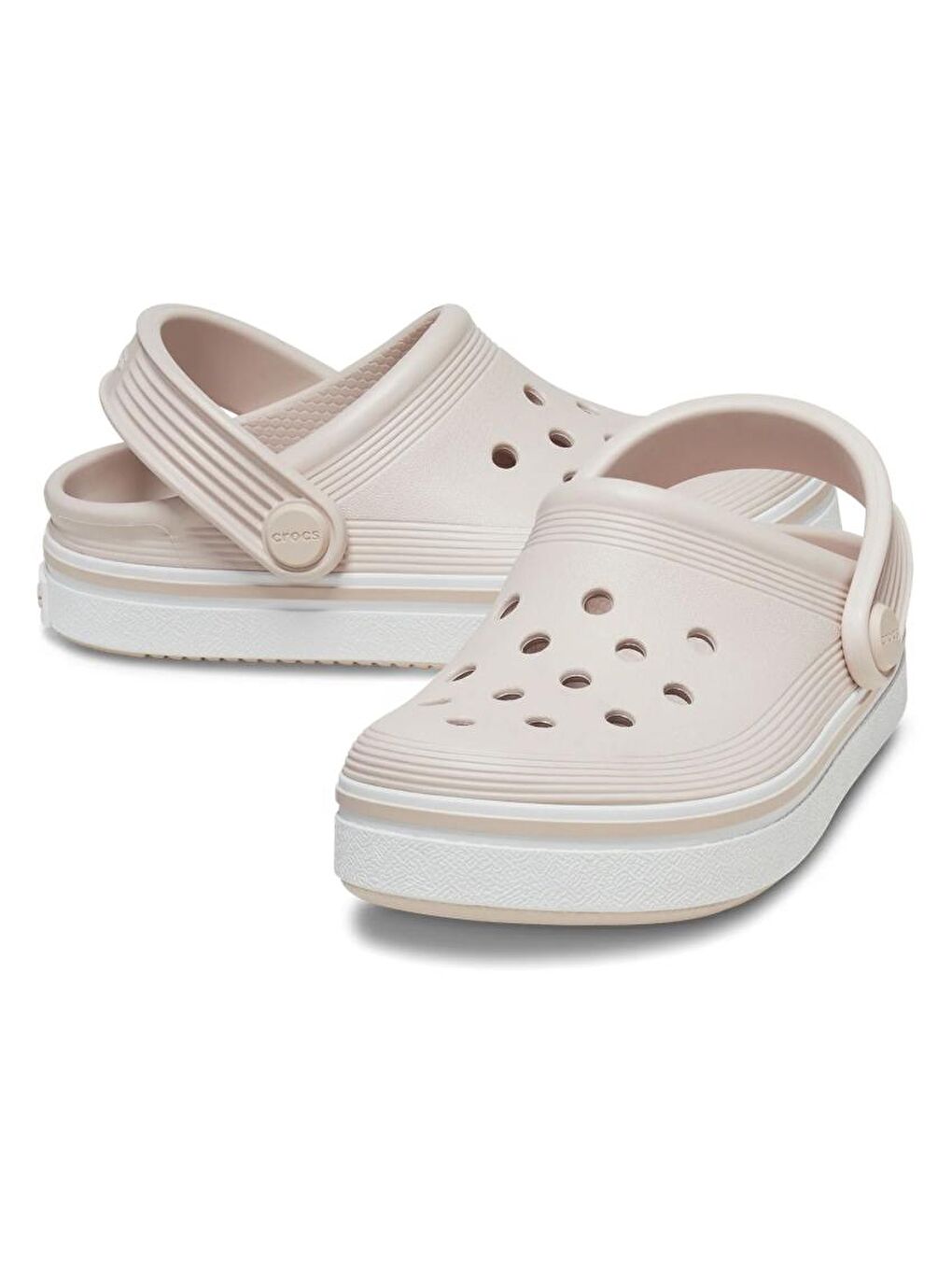 Crocs Ekru Off Court Clog K Ekru Çocuk Spor Terlik 208477-6UR - 4