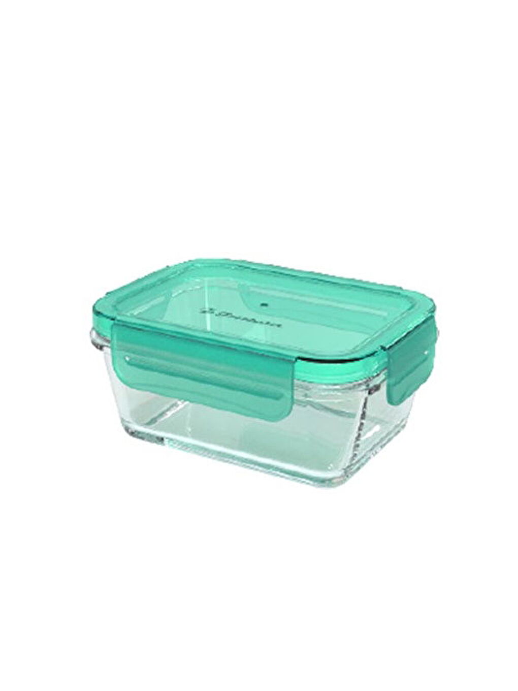 Yeşil 1118623 Dikdörtgen Saklama Kabı - 365 ml-1