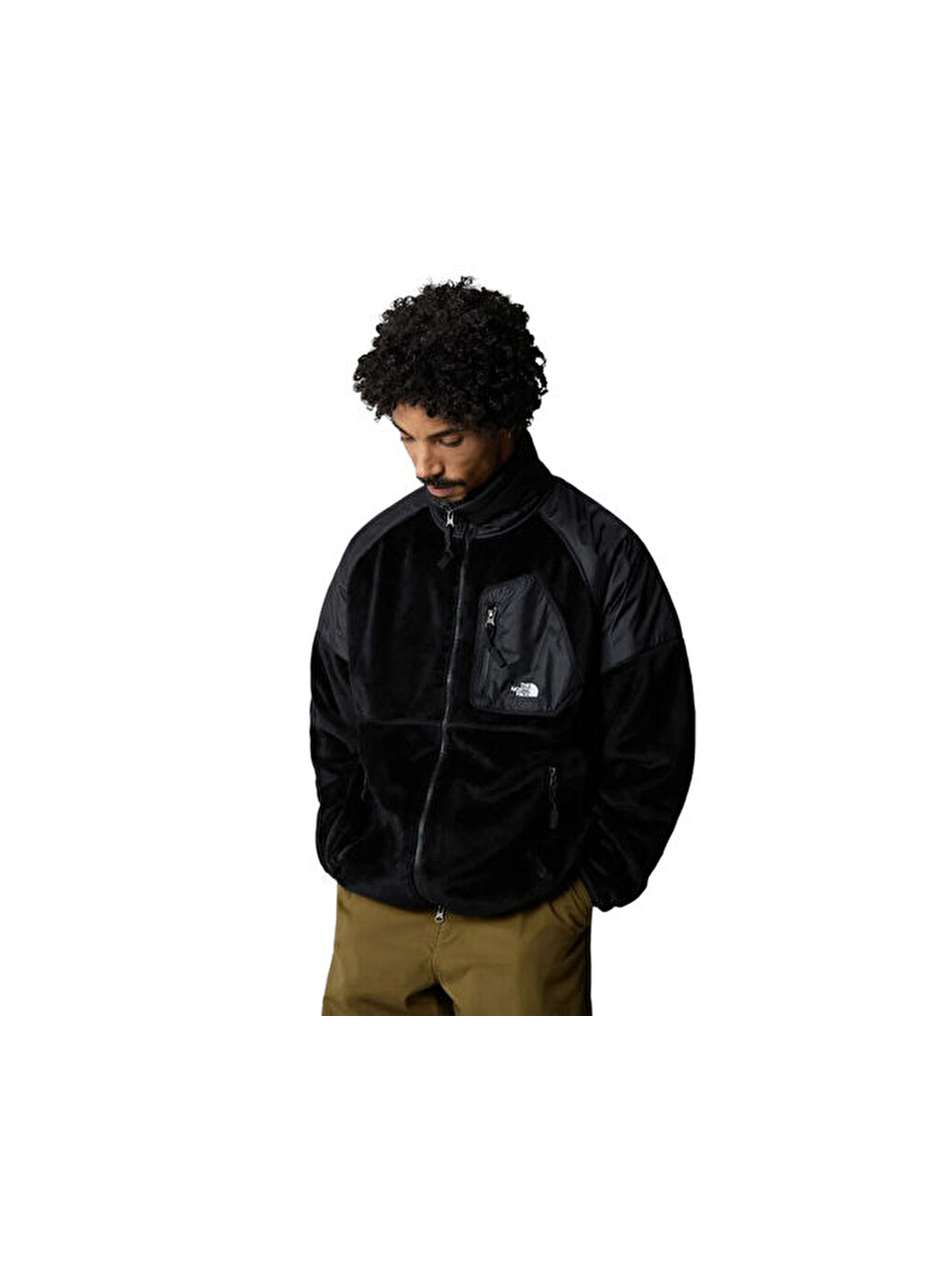 M Versa Velour Erkek Outdoor Pelüş Ceket Nf0a84f6jk31 Siyah-4