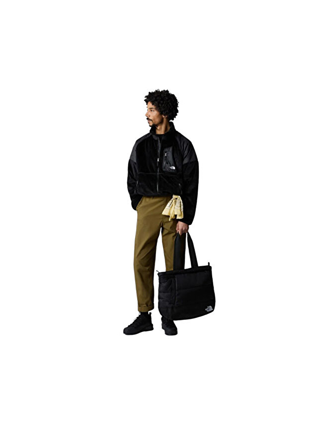 M Versa Velour Erkek Outdoor Pelüş Ceket Nf0a84f6jk31 Siyah-7