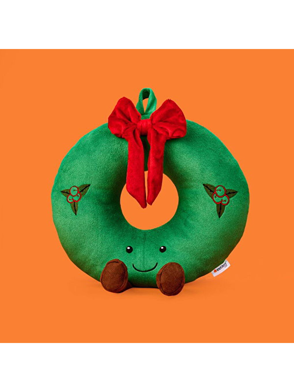 Soft Sevimli Donut Figürlü Yastık - Yeşil - 34x32 cm-3